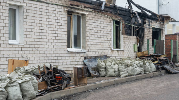 Professional Fire Damage Removal technician working in Dayton, MD